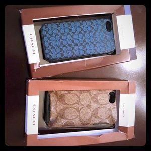 Iphone 5 Coach leather cases